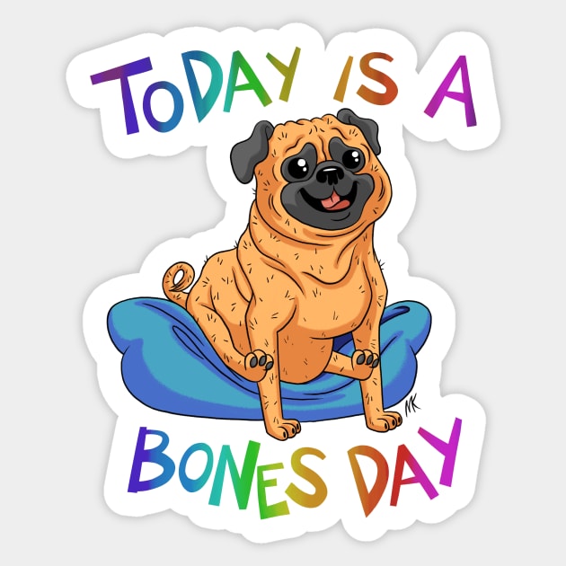 Bones Sticker by nocturnallygeekyme